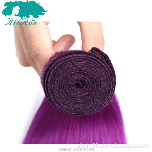 beaudiva Hair Brazilian purple Hair Weave Bundles 100% Human Hair extensions 1pc/lot brazilian bundles